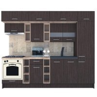 Bucatarie BIGMAR 270 A Wenge / Decor 8548